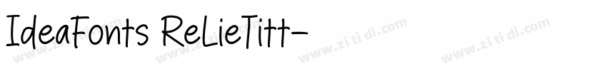 IdeaFonts ReLieTitt字体转换